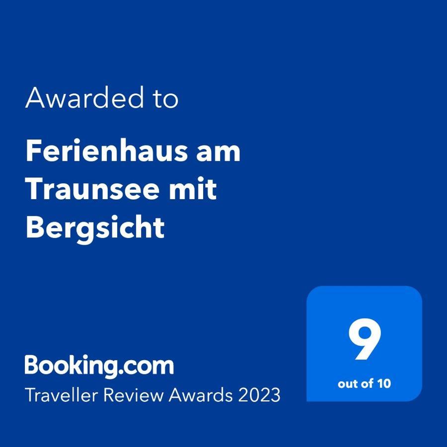 טראונקירכן Ferienhaus Am Traunsee Mit Bergsicht מראה חיצוני תמונה
